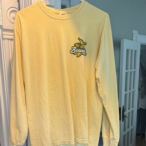 Savannah Bananas Comfort Colors Yellow Long Sleeve Tee